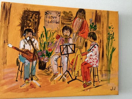 Acrylic canvas beatles - beatles, at