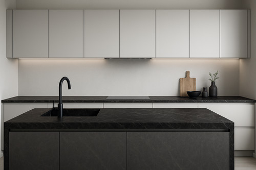 Kitchen worktop jet - jet, sequoia
