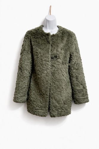 Woman grey faux - tu,