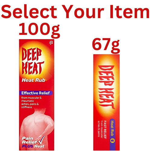 Deep heat cream fast pain - heat,