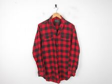 Vintage Polo Country Ralph Lauren Shirt Western Check Red Black Plaid 80s Size M