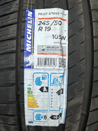 245 michelin pilot sport - 245/50/19,