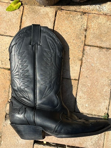 Black grinders cowboy boots - black,