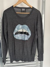 Markus Lupfer Sequin Lips Sweater