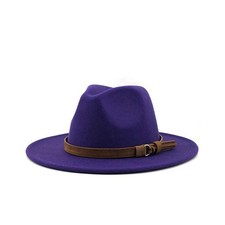 Classic Wide Brim Fedora Hat