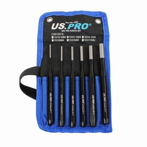 Pro pin punch set 6pc - punch,