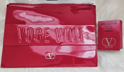 Valentino red large pouch - valentino,