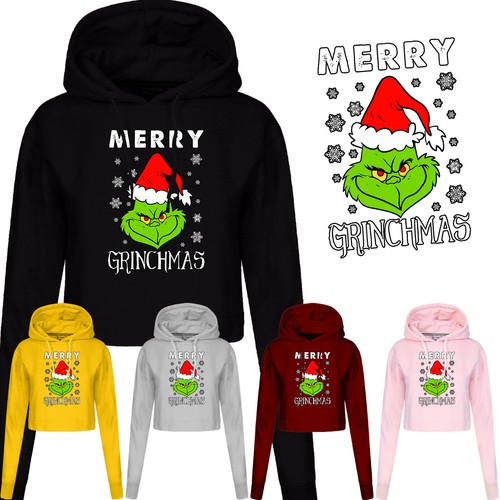 Grinch ladies hoodie xmas - ladies,
