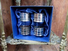 Napkin Rings Vintage Silver