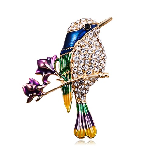 Fashion rhinestone enamel bird - fashion,