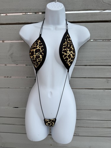 Leopard print micro slingshot - leopard,