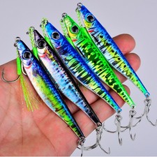 5PCS Metal Jig Spoon Lure