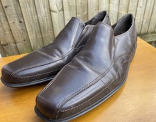 Cotton Traders Smart Size11 Shoes Brown Leather Hardly Worn  