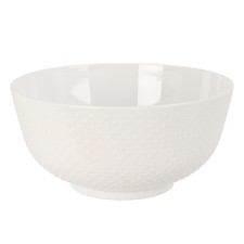 Embossed White Large Salad