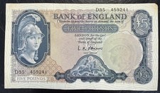 Old Five £5 Pound Note Good