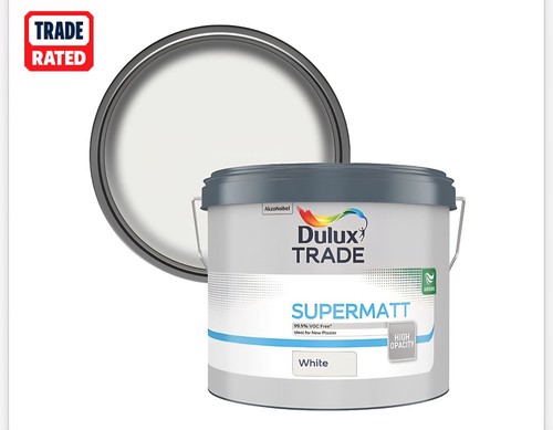 Dulux trade supermatt white - dulux,