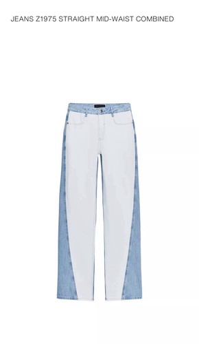 Zara blue white jeans sold - zara,