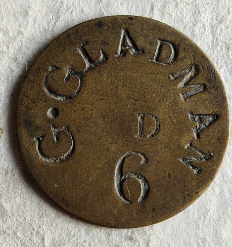 19th century gladman 6d - gladman,