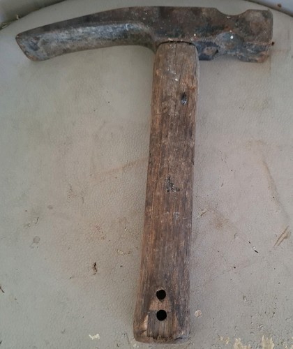 Vintage bricklayers hammer - vintage,