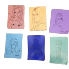 6x4 Print Outline Art Postcard