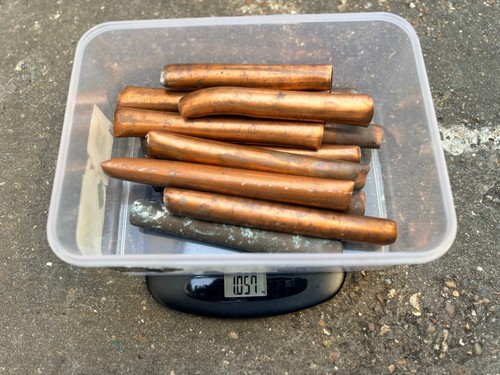 1kg scrap smelting copper - smelting, pipe
