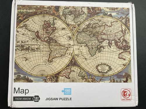 Vintage world map 1000 piece - map,