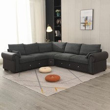 6 SEATS UNIVERSAL CORNER SOFA LEFT / RIGHT HAND L SHAPE COUCH WITH GRAND ARMREST