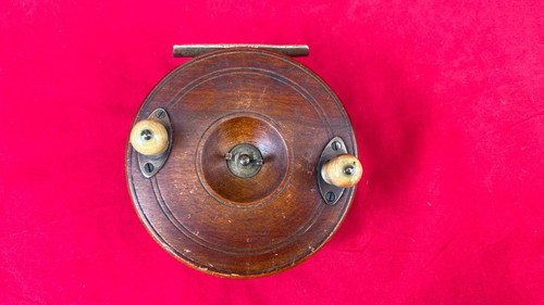 Vintage wood brass star - star, back