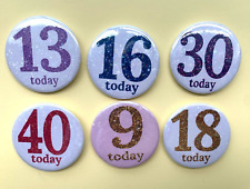 Sparkly Birthday Badges 10