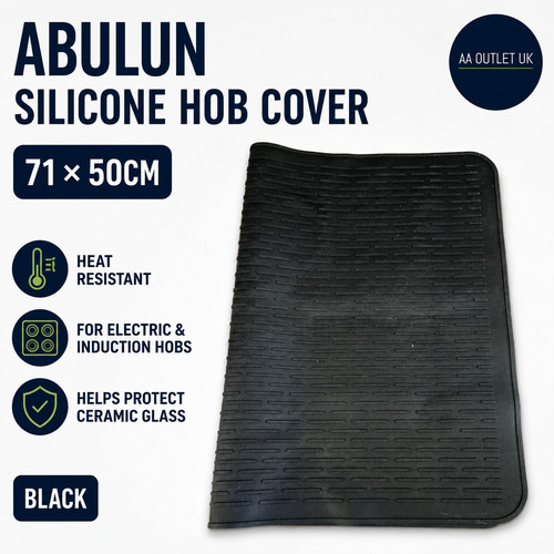 Abulun 71x50cm black silicone - black,