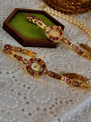 Gold and burgundy french - and,