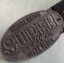 Superdry Spark Plugs Leather Belt Buckle Tungsten Trousers Holdup