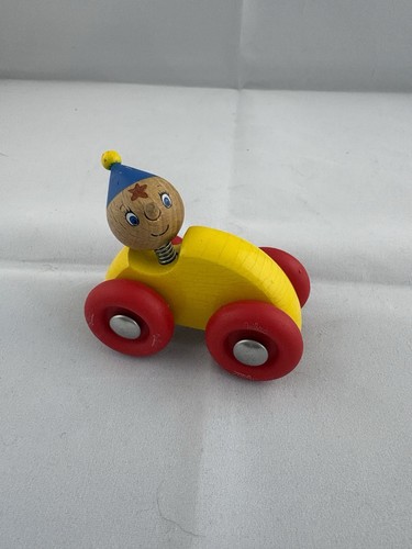 Vintage vilac wooden clown toy - wooden,