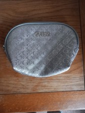 Guess Pouch Cosmetic Bag Logo New Without Tags Zip Colour Bronze?? 