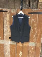 Taylor & Wright Waistcoat Men's Size Medium 38" - 40" Grey Blue Lining