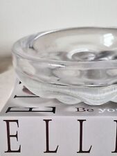Vintage Orrefors Signed Bowl Sven Palmqvist Crystal Mcm Art Glass