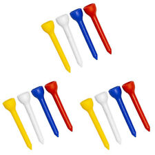 Plastic Straight Golf Tees - Mixed Colours - Bag of 100 Tees (50mm)