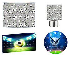 FOOTBALL CEILING SHADE, TOUCH LAMP, WALL ART, CLOCK or BUNDLE