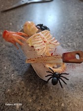 Dolls House Miniature Spooky/ Horror Tin Bath With All Accessories