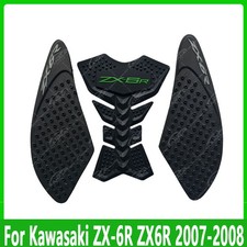 For Kawasaki ZX-6R 2007-2008 3D Tank Traction Pad Side Gas Knee Grip Protector
