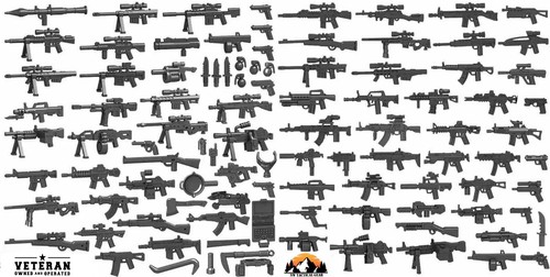 100 pcs weapon pack - pcs,