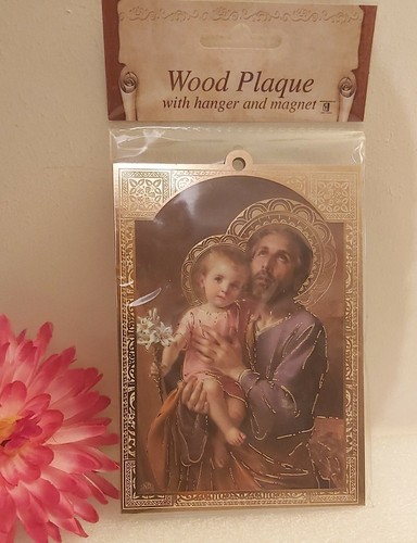 Saint joseph wooden picture - wooden,