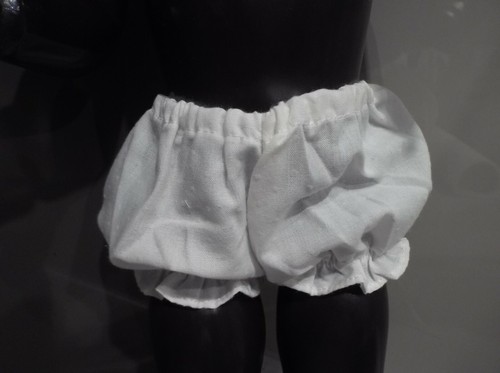 Dolls white cotton pants - white,