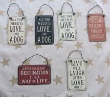 Inspirational quotes mini metal signs. Multiple Designs. Select one Design.