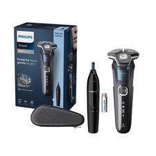 Philips Series 5 Electric Wet & Dry Shaver Trimmer, Nose Trimmer & Case S5889/11