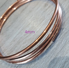 Pure Copper Wire Bare Shiny round 4mm thick Gauge 6 Jewellery & Crafting