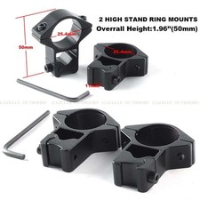 2PCS 25.4mm x 10mm Rifle Scope