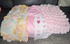 Girl's Baby Blanket Bundle