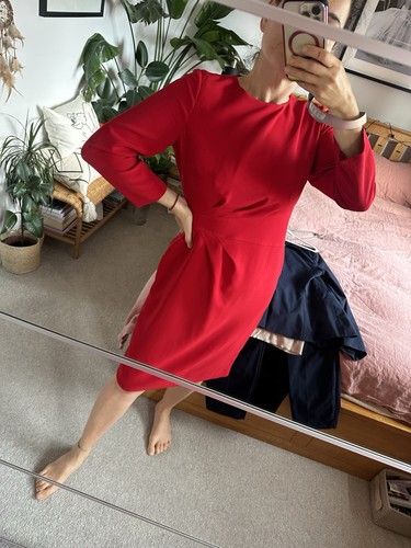 Hobbs red dress size - hobbs,