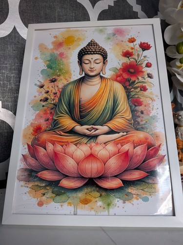 Gloss buddha print picture - gloss,